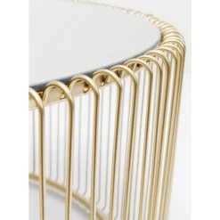 KARE Design Tische-Couchtisch Wire Uno Brass O80Cm