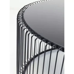 KARE Design Tische-Couchtisch Wire Uno Schwarz O80Cm