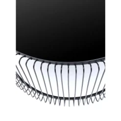 KARE Design Tische-Couchtisch Wire Uno Schwarz O80Cm