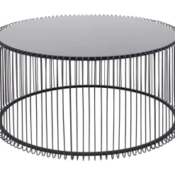 KARE Design Tische-Couchtisch Wire Uno Schwarz O80Cm