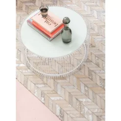 KARE Design Tische-Couchtisch Wire White (2/Set)