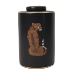 KARE Design Vasen-Deckelvase Leopard