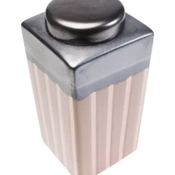 KARE Design Deko & Geschenkartikel-Deko Dose Mocca Stripes 30Cm