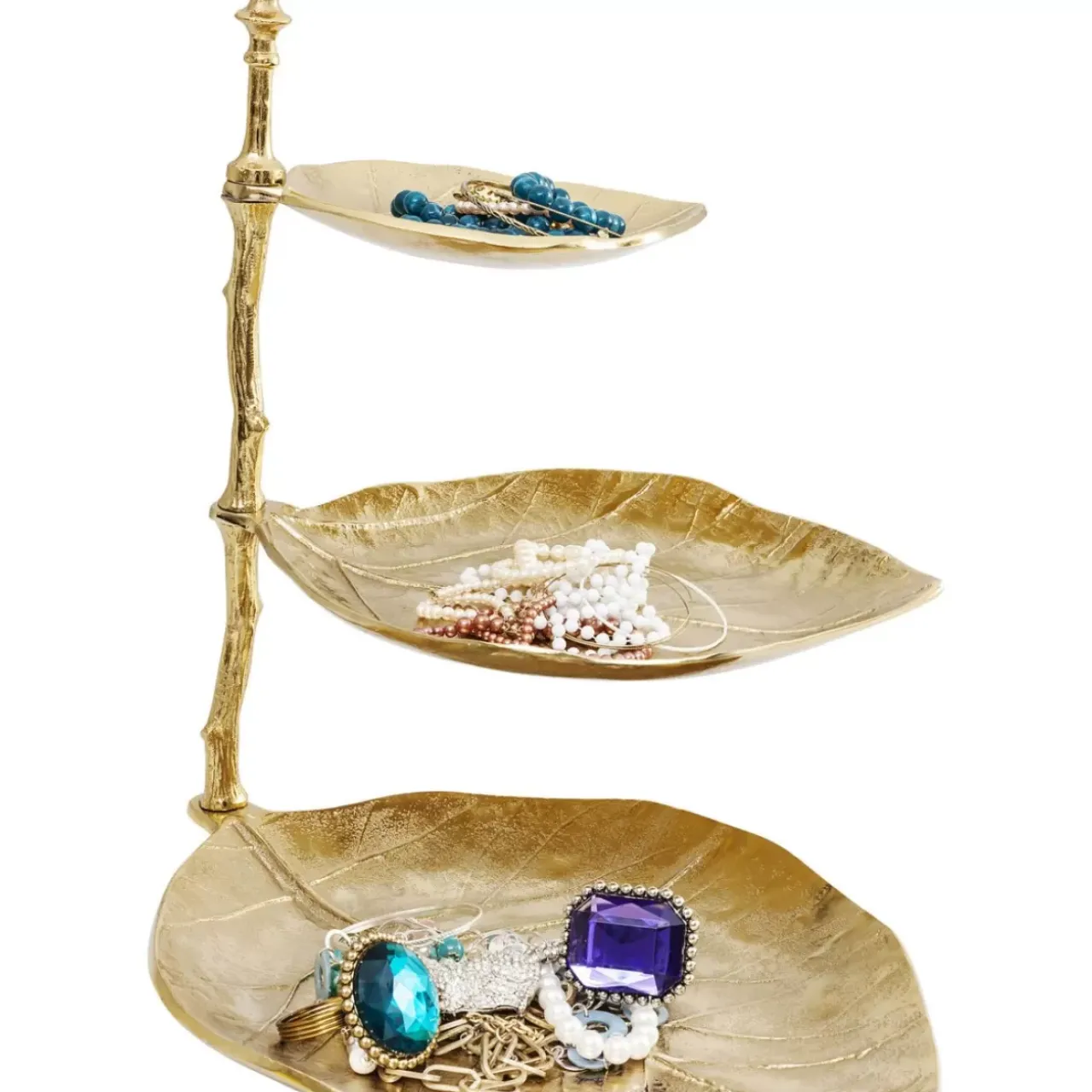 KARE Design Geschirr & Tischaccessoires-Deko Etagere Leaf Gold