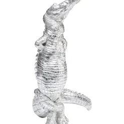 KARE Design Deko & Geschenkartikel-Deko Figur Alligator Silber 39Cm