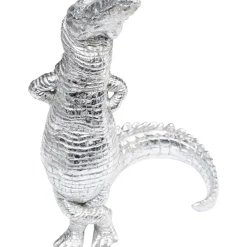 KARE Design Deko & Geschenkartikel-Deko Figur Alligator Silber 39Cm