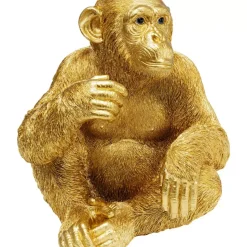 KARE Design Deko & Geschenkartikel-Deko Figur Baby Ape Gold 53