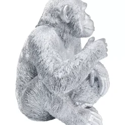 KARE Design Deko & Geschenkartikel-Deko Figur Baby Ape Silber 53