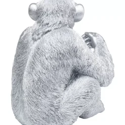 KARE Design Deko & Geschenkartikel-Deko Figur Baby Ape Silber 53