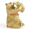 KARE Design Deko & Geschenkartikel-Deko Figur Bear Lucky Mom Gold 27Cm