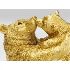 KARE Design Deko & Geschenkartikel-Deko Figur Bear Lucky Mom Gold 27Cm
