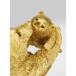KARE Design Deko & Geschenkartikel-Deko Figur Bear Lucky Mom Gold 27Cm
