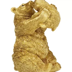 KARE Design Deko & Geschenkartikel-Deko Figur Bear Lucky Mom Gold 27Cm