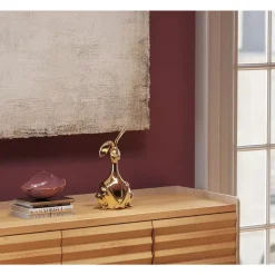 KARE Design Deko & Geschenkartikel-Deko Figur Bunny Gold 37Cm