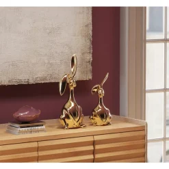 KARE Design Deko & Geschenkartikel-Deko Figur Bunny Gold 37Cm