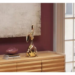KARE Design Deko & Geschenkartikel-Deko Figur Bunny Gold 52Cm