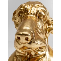 KARE Design Deko & Geschenkartikel-Deko Figur Coiffed Dog Gold 52Cm