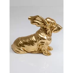 KARE Design Deko & Geschenkartikel-Deko Figur Coiffed Dog Gold 52Cm