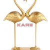 KARE Design Deko & Geschenkartikel-Deko Figur Flamingo Love Gold 39Cm