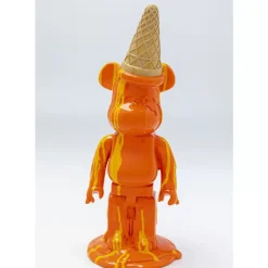 KARE Design Deko & Geschenkartikel-Deko Figur Gelato Bear Orange 40Cm