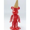 KARE Design Deko & Geschenkartikel-Deko Figur Gelato Bear Rot 40Cm