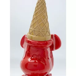 KARE Design Deko & Geschenkartikel-Deko Figur Gelato Bear Rot 40Cm