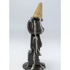 KARE Design Deko & Geschenkartikel-Deko Figur Gelato Bear Schwarz 40Cm