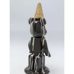 KARE Design Deko & Geschenkartikel-Deko Figur Gelato Bear Schwarz 40Cm