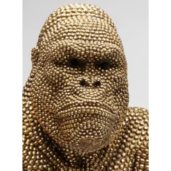 KARE Design Deko & Geschenkartikel-Deko Figur Gorilla Gold 80Cm