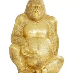 KARE Design Deko & Geschenkartikel-Deko Figur Gorilla Gold Xxl 249