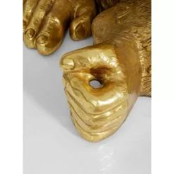 KARE Design Deko & Geschenkartikel-Deko Figur Gorilla Gold Xl 180