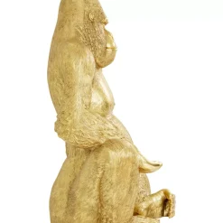KARE Design Deko & Geschenkartikel-Deko Figur Gorilla Gold Xl 180