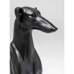 KARE Design Deko & Geschenkartikel-Deko Figur Greyhound Bruno Schwarz Matt 80Cm