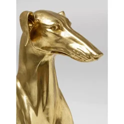 KARE Design Deko & Geschenkartikel-Deko Figur Greyhound Bruno Gold 80Cm