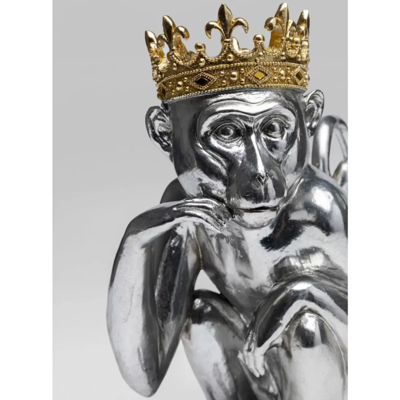 KARE Design Deko & Geschenkartikel-Deko Figur King Lui Silber 35