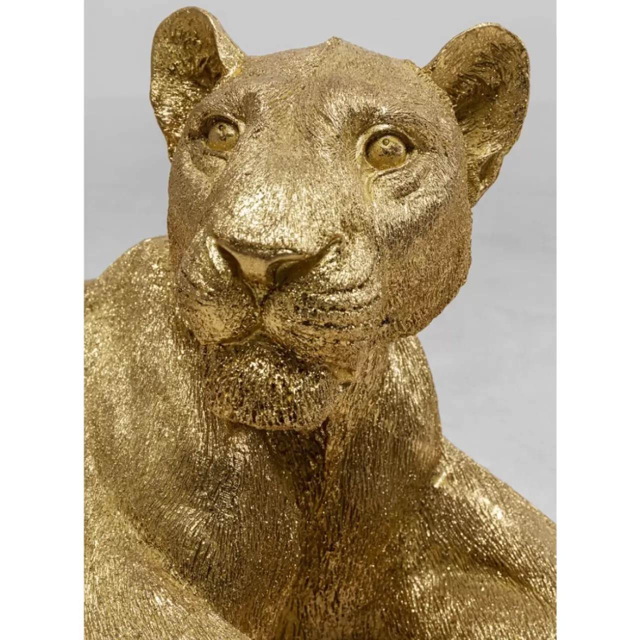 KARE Design Deko & Geschenkartikel-Deko Figur Lion Gold 80Cm