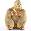 KARE Design Deko & Geschenkartikel-Deko Figur Monkey Gorilla Side Medium Gold
