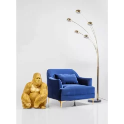 KARE Design Deko & Geschenkartikel-Deko Figur Monkey Gorilla Side Xl Gold