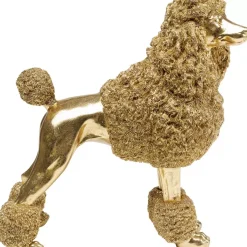KARE Design Deko & Geschenkartikel-Deko Figur Mrs Poodle Gold 34Cm