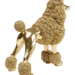 KARE Design Deko & Geschenkartikel-Deko Figur Mrs Poodle Gold 34Cm