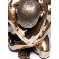 KARE Design Deko & Geschenkartikel-Deko Figur Nude Man Hug Bronze 54Cm