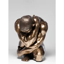 KARE Design Deko & Geschenkartikel-Deko Figur Nude Man Hug Bronze 54Cm