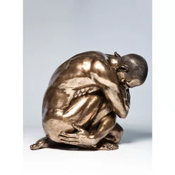 KARE Design Deko & Geschenkartikel-Deko Figur Nude Man Hug Bronze 54Cm