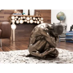 KARE Design Deko & Geschenkartikel-Deko Figur Nude Man Hug Bronze 54Cm
