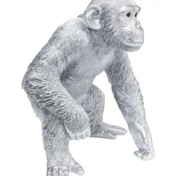 KARE Design Deko & Geschenkartikel-Deko Figur Playing Ape Silber 50