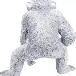 KARE Design Deko & Geschenkartikel-Deko Figur Playing Ape Silber 50