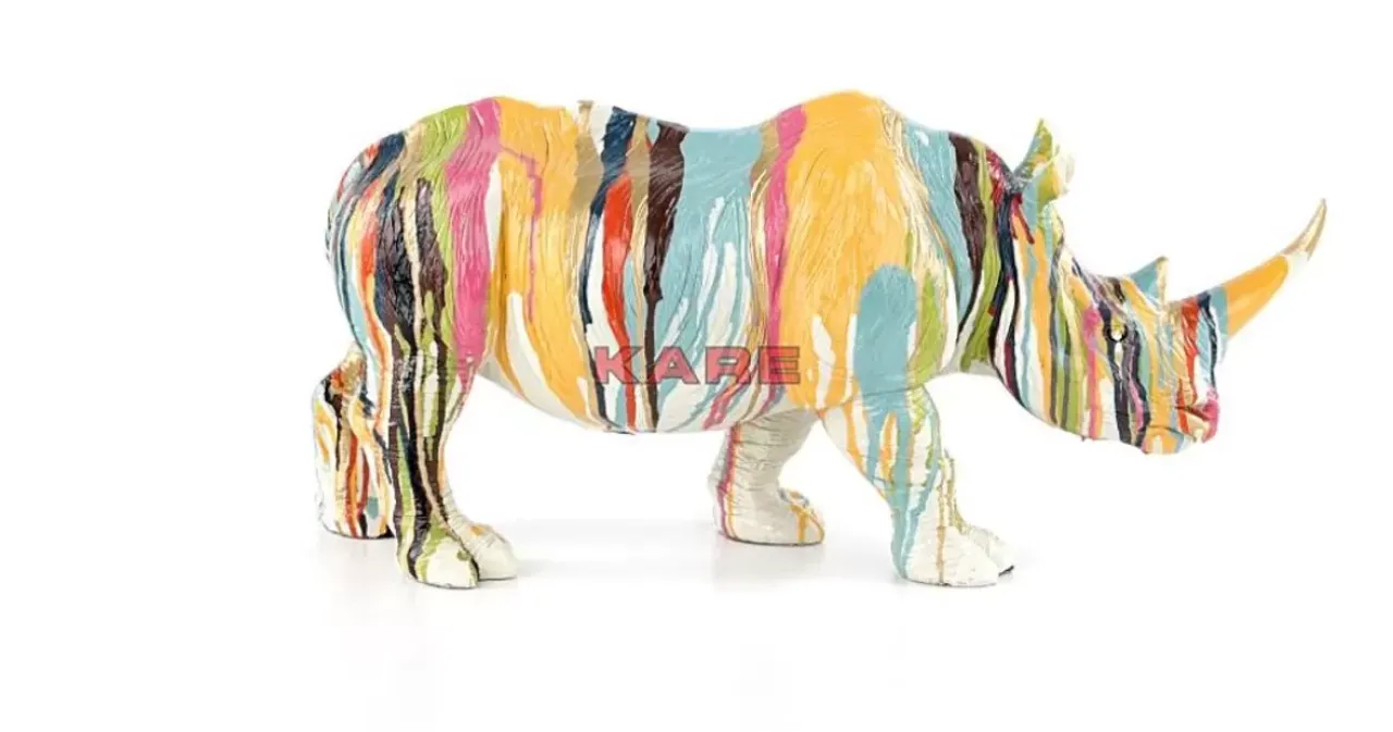 KARE Design Deko & Geschenkartikel-Deko Figur Rhino Colore 26Cm