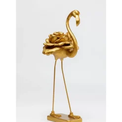 KARE Design Deko & Geschenkartikel-Deko Figur Rose Flamingo Gold 63Cm