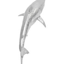 KARE Design Deko & Geschenkartikel-Deko Figur Shark Henry Silber 106Cm