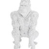 KARE Design Deko & Geschenkartikel-Deko Figur Shiny Gorilla Silber 80Cm